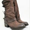 STIVALE PELLE DONNA AS98 239305 FONDENTE