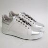 SNEAKER PELLE DONNA APEPAZZA SMW13 BIANCO/ARGENTO