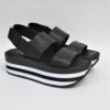 SANDALO PELLE DONNA APEPAZZA RPS02 NERO