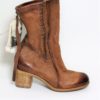 STIVALE PELLE DONNA AS98 597215 CUOIO