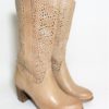 Stivale pelle donna Rebel 114F50 Beige