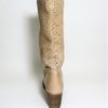 Stivale pelle donna Rebel 114F50 Beige
