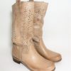 Stivale pelle donna Rebel 114 Beige