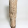 Stivale pelle donna Rebel 114 Beige