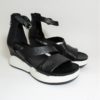 Sandalo pelle donna 981002 MJUS Nero