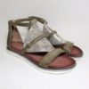 Sandalo pelle donna 740005 MJUS Grigio/Beige