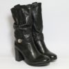 STIVALE PELLE DONNA AS98 583205 NERO