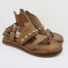 SANDALO PELLE DONNA AS98 699024 CUOIO
