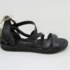 SANDALO PELLE DONNA AS98 A16002 NERO
