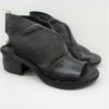 SANDALO PELLE DONNA AS98 690018 NERO