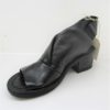 SANDALO PELLE DONNA AS98 690018 NERO