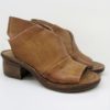 SANDALO PELLE DONNA AS98 690018 CUOIO
