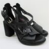 SANDALO PELLE DONNA AS98 A03004 NERO