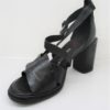 SANDALO PELLE DONNA AS98 A03004 NERO