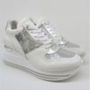 SNEAKER PELLE DONNA APEPAZZA HOPE BIANCO