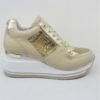 SNEAKER PELLE DONNA APEPAZZA HOPE PLATINO