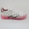 SNEAKER PELLE DONNA APEPAZZA HALMA BIANCO/ROSA
