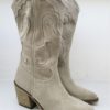 STIVALE TEXANO PELLE DONNA KEB 205 TAUPE
