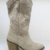 STIVALE TEXANO PELLE DONNA KEB 205 TAUPE