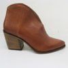 TRONCHETTO TEXANO PELLE DONNA KEB 202 CUOIO