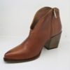 TRONCHETTO TEXANO PELLE DONNA KEB 202 CUOIO