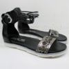 Sandalo Pelle Donna MJUS 740081 Nero/Argento