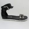 Sandalo Pelle Donna MJUS 740081 Nero/Argento