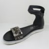 Sandalo Pelle Donna MJUS 740081 Nero/Argento