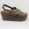 Sandalo Zeppa Camoscio CAFèNOIR HF531 Taupe
