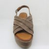 Sandalo Zeppa Camoscio CAFèNOIR HF531 Taupe