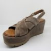 Sandalo Zeppa Camoscio CAFèNOIR HF531 Taupe