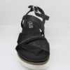Sandalo Zeppa Pelle Donna MJUS 221029 Nero