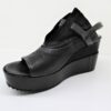 Sandalo pelle donna 805004 MJUS Nero