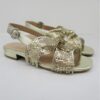Sandalo pelle donna Apepazza Cloe Platino