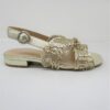 Sandalo pelle donna Apepazza Cloe Platino