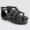 Sandalo pelle donna Apepazza Poppy Nero