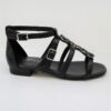 Sandalo pelle donna Apepazza Poppy Nero