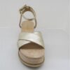 Sandalo pelle donna Apepazza Cloe Platino