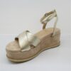 Sandalo pelle donna Apepazza Cloe Platino
