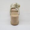 Sandalo pelle donna Apepazza Cloe Platino